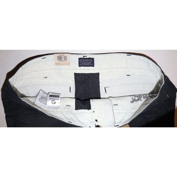 Levi's 329410028 Men's Sz 32x30 Dark Gray 502 Taper Chinos Fit Stretch Pants - Picture 5 of 5